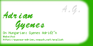 adrian gyenes business card